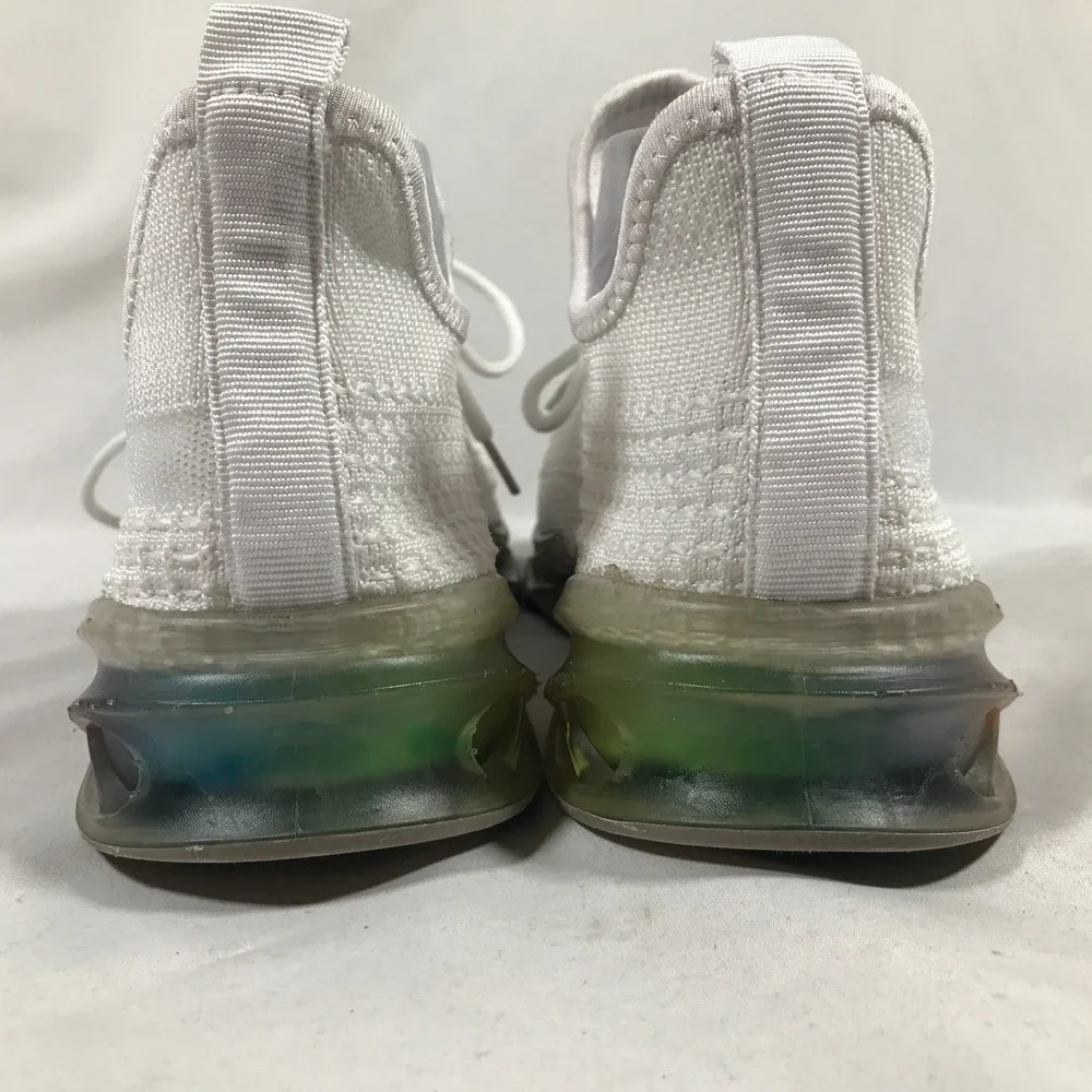 Wanted Dash White Sneaker Shoe Rainbow Sole Womens US 7.5 See Pics